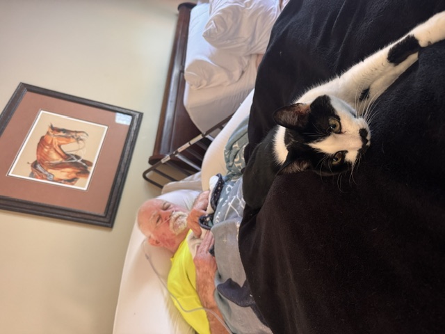 JohnClaud with cat
